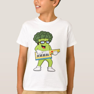 T-shirt Vegan Broccoli at Music with Guitar
