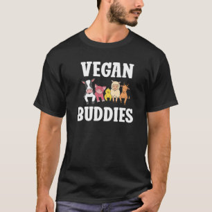 T-shirt Vegan Buddies Animaux Veggie Vegan Vegan