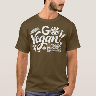 T-shirt Vegan Clean Healthy Eating Green Proud Vegetar