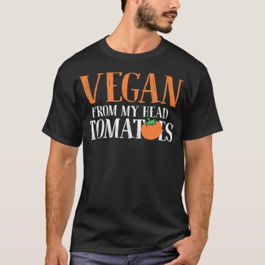 T-shirt Vegan De Ma Tête Tomates (Devant)