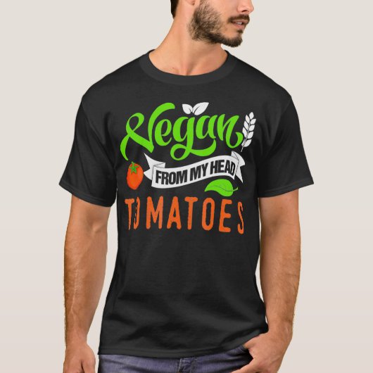T-shirt Vegan De Ma Tête Tomates _1 (Devant)
