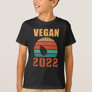 T-shirt Vegan depuis 2022 Vegan Cadeau