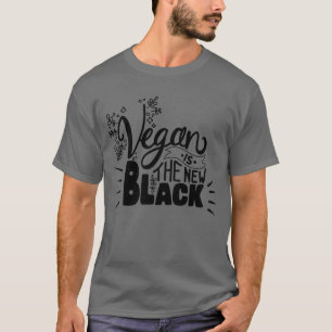T-shirt Vegan est le nouveau gris noir et amusant