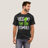 T-shirt Vegan For The Animals (Devant entier)