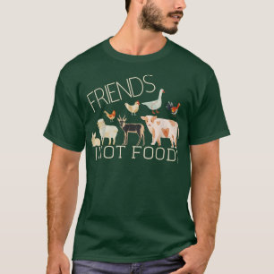 T-shirt Vegan Friends Not Food