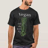 T-shirt Vegan From The Roots Up Green Onions Don (Devant)