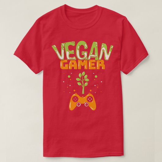 T-shirt Vegan Gamer (Design devant)