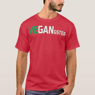 T-shirt Vegan Gangster Vegangster Végétarien Femmes Hommes