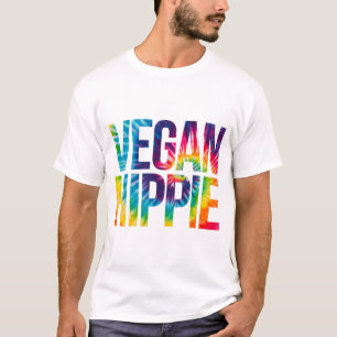 T-shirt Vegan Hippie Tie Dye Funny Hippie Vegan