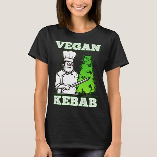 T-shirt Vegan Kebab Weed (Devant)