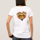 T-shirt VEGAN LOVE - votre coeur (Dos)