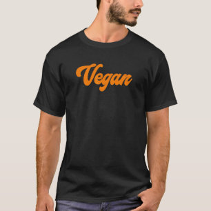 T-shirt Vegan - Orange Rétro et à base de plantes