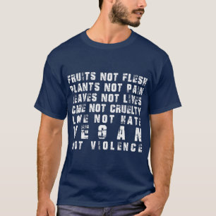 T-shirt Vegan pas violenceActivisme végétalien