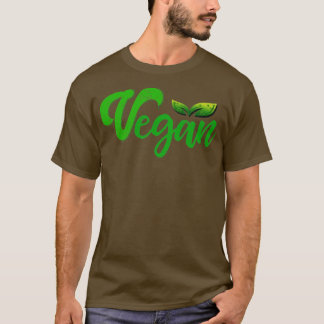 T-shirt Vegan Plante vert