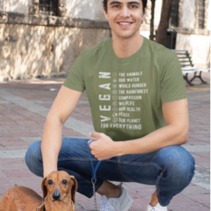 T-shirt Vegan pour tout régime basé sur le Plante
