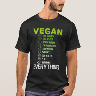 T-shirt Vegan Pour Tout T Planet/Jour des terres, Sauvez