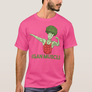 T-shirt Vegan Power Plante végétarien Brocoli Bodybuilding