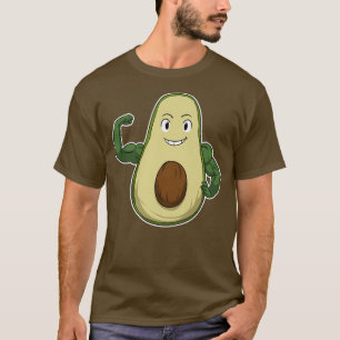 T-shirt Vegan Power Végétarien Plante Avocado Bodybuilding
