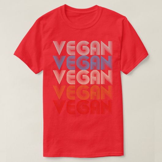 T-shirt Vegan Retro (Design devant)