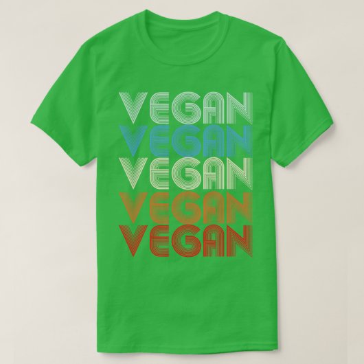 T-shirt Vegan Retro (Design devant)
