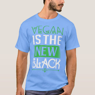 T-shirt Vegan Saying Vegan Is The New Black Nutrition Vege