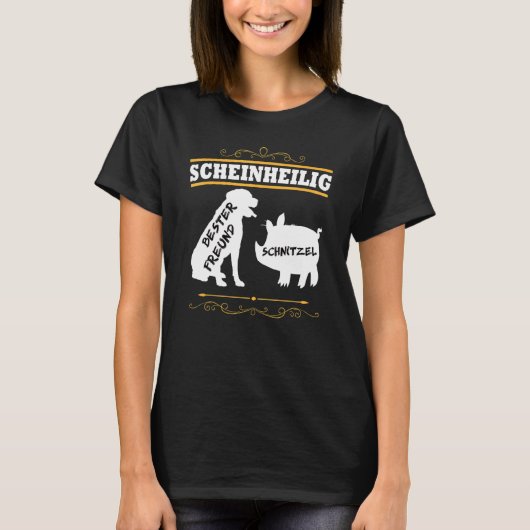 T-shirt Vegan Scheinheilig Protection des animaux Droits d (Devant)