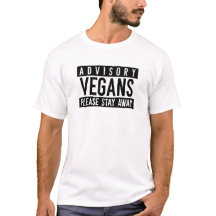 Vegan S'Il Vous Plaît Restez Éloigné Avertissement