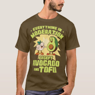T-shirt Vegan Soy Bean Avocado Style de vie Plante Veget