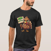 T-shirt Vegan Thanksgiving Eat Brocoli Turquie Végétal (Devant)