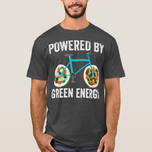 T-shirt Vegan Vegetarian Bike Wheels Funny Cycling Food