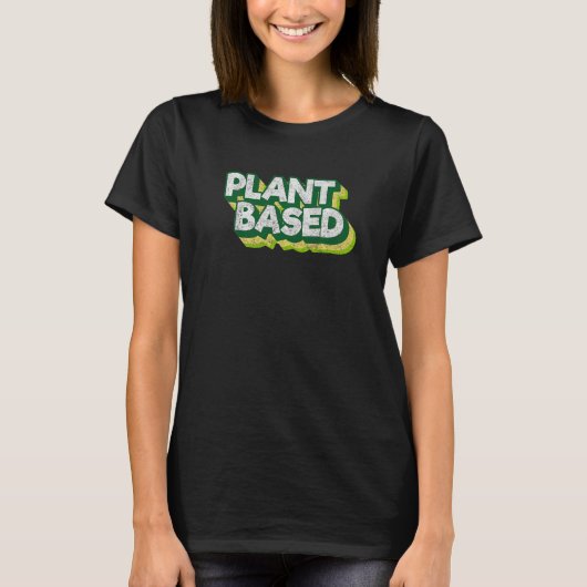 T-shirt Vegan Vegetarian Food Vegetarian Vegas Plante Basé (Devant)
