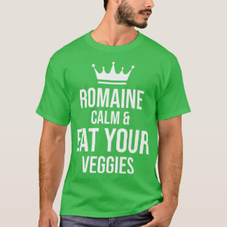 T-shirt Vegan Vegetarian Gardening Romaine Calm Pun 1714