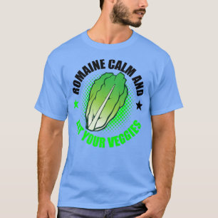T-shirt Vegan Vegetarian Gardening Romaine Calm Pun Premiu