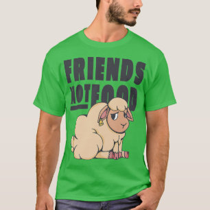 T-shirt Vegan Vegetarian Not Food Vegans Friends Sad Sheep