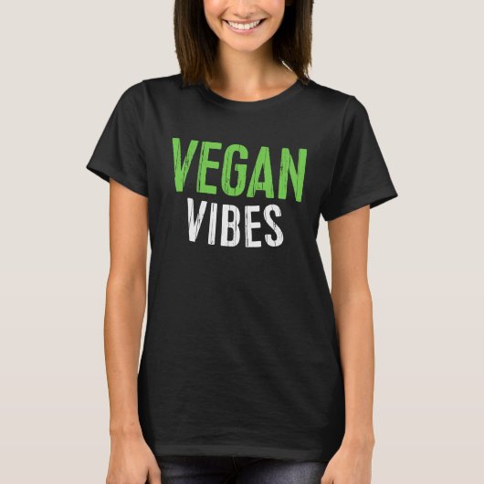 T-shirt Vegan Vibes  Vegetarian (Devant)