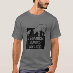 T-shirt Véganisme M'a Sauvé La Vie Drôle Vêtements Végétal