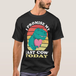 T-shirt Veganto Saurus Cute Dino Coeur Dernière vache Herb