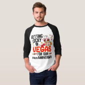 T-shirt Vegas Anniversaire Personnaliser Couple Trip Corre (Devant entier)