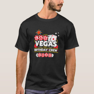 T-shirt Vegas Birthday Crew Birthday Squad Vegas Birthday