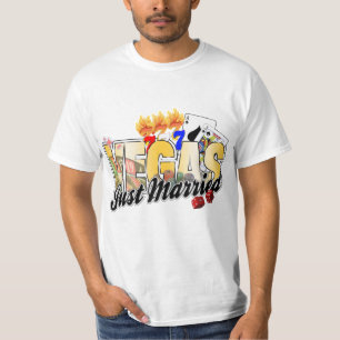 T-shirt Vegas épousant juste marié
