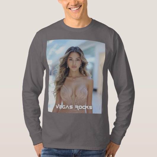 T-SHIRT VEGAS ROCKS (Devant)