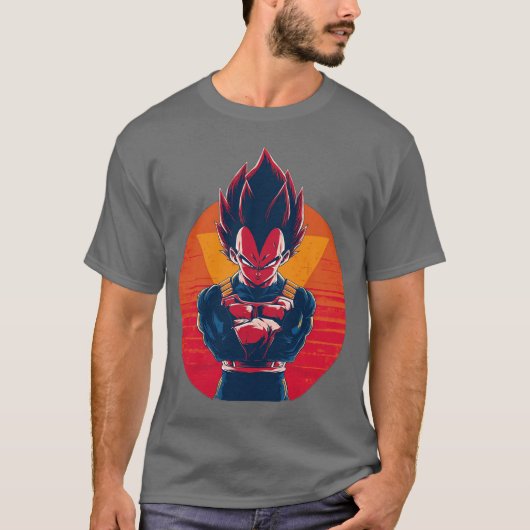 T-shirt vegeta retro (Devant)