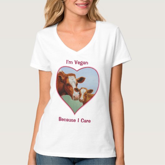 T-shirt Végétal de vache et de veau de Guernesey (Devant)