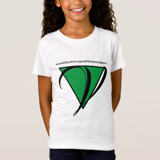 T-shirt végétal pour filles (Devant)