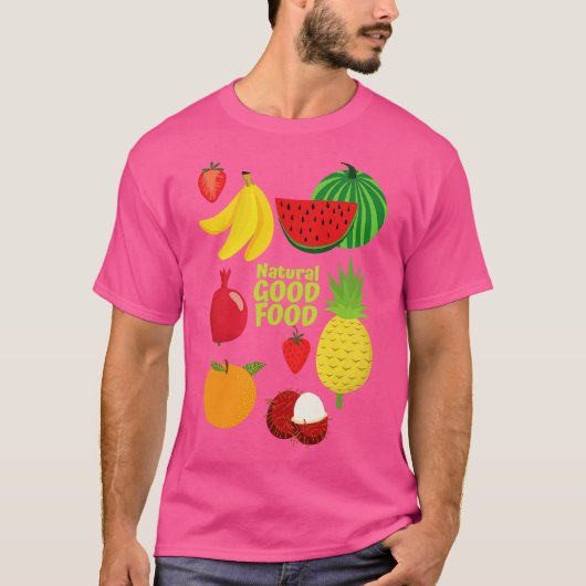 T-shirt Végétal sain Alimentation naturelle (Devant)