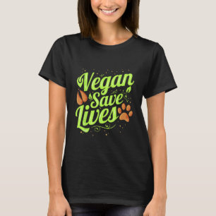 T-shirt Végétal Sauver Vies Végétarien Aimer Animaux Végét