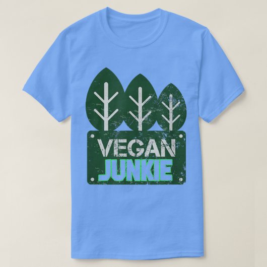 T-shirt Végétal végétarien Junkie végétarien à base de pro (Design devant)