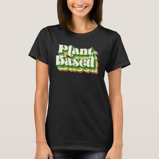 T-shirt Végétalien à base de plantes alimenté par des plan (Devant)