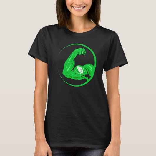 T-shirt Végétalien Corps Vert et Sain de Végétalien (Devant)