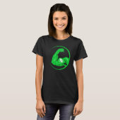 T-shirt Végétalien Corps Vert et Sain de Végétalien (Devant entier)